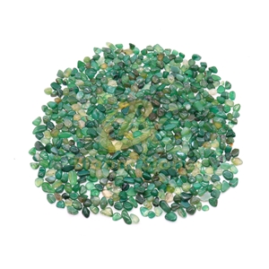 Green Natural Polished Agate Stone For Vase Filler Gravel