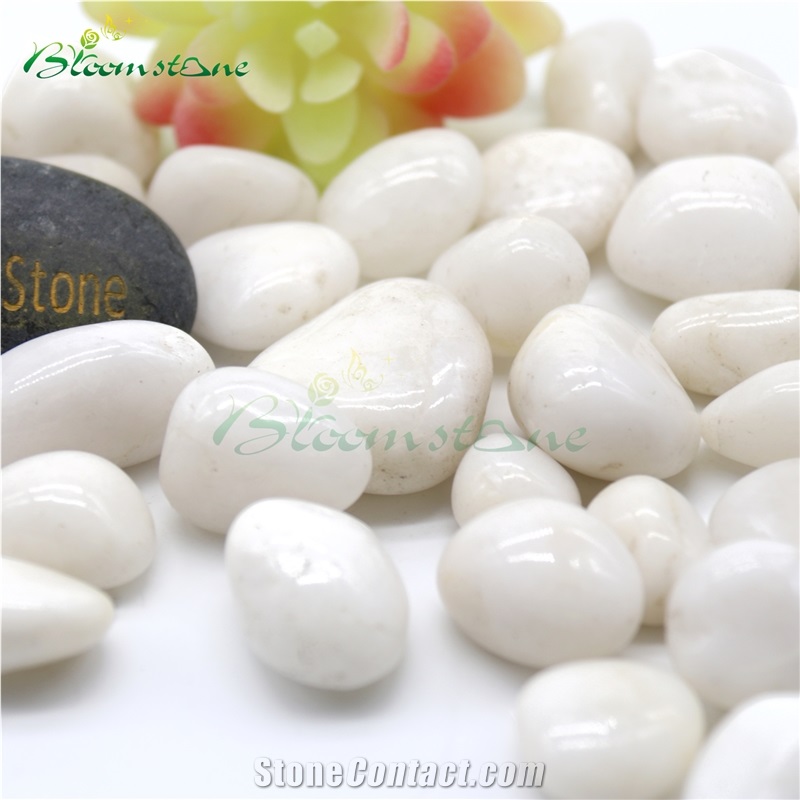 High Polished Withe Pebble Stone For Landscaping