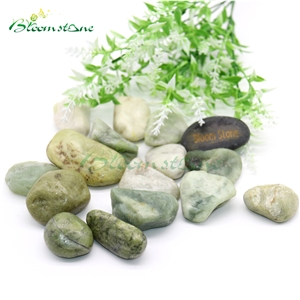 Landscape High Polished Green Pebble Stone