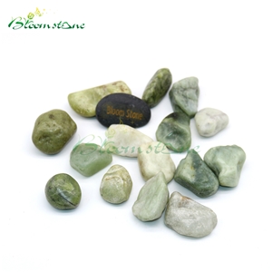Landscape High Polished Green Pebble Stone