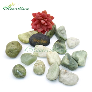 Landscape High Polished Green Pebble Stone