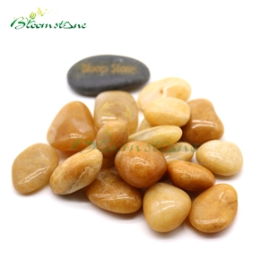 Landscape High Polished Yellow Pebble Stone