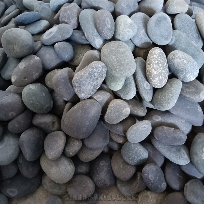 Landscape Washed Balck River Pebble Stone