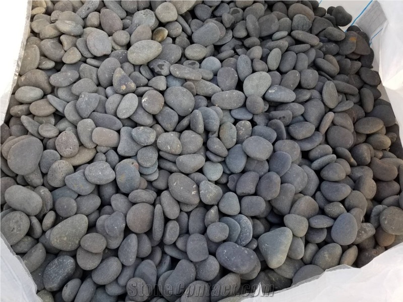Landscape Washed Balck River Pebble Stone