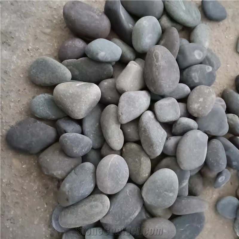 Landscape Washed Balck River Pebble Stone
