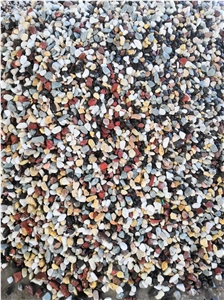 Mixed Color Tumbled Gravel For Landscaping Mixed Color Tumbled Gravel For Landscaping