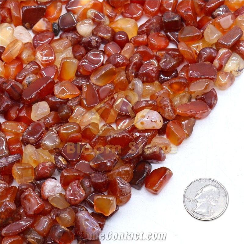 Natural Red Agate For Aqaurium And Home Decoration