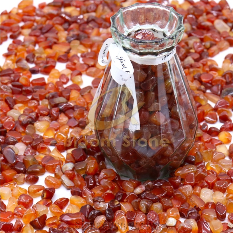 Natural Red Agate For Aqaurium And Home Decoration