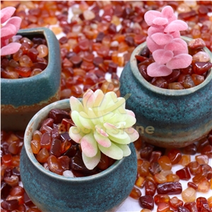 Natural Red Agate For Aqaurium And Home Decoration