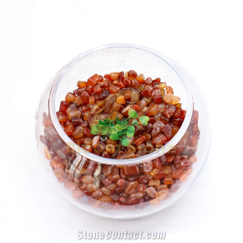 Natural Red Agate For Aqaurium And Home Decoration