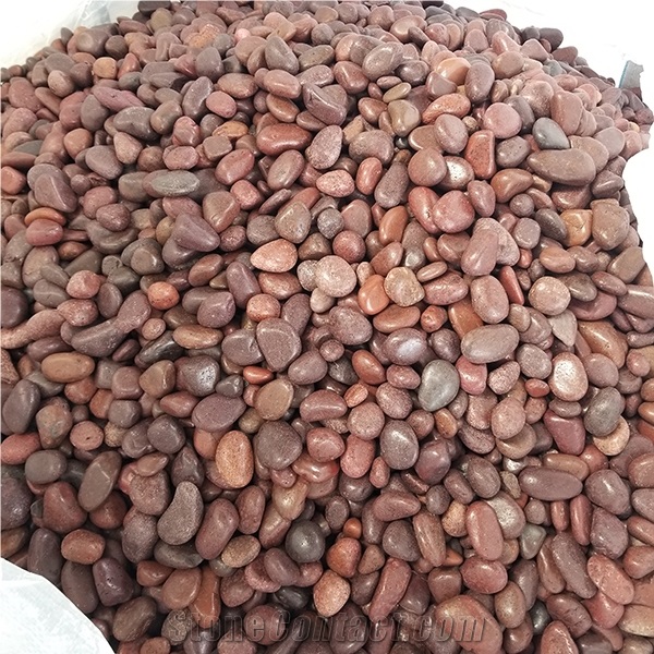Natural Red Pebble Stone River Pebble Washed Pebble Stone