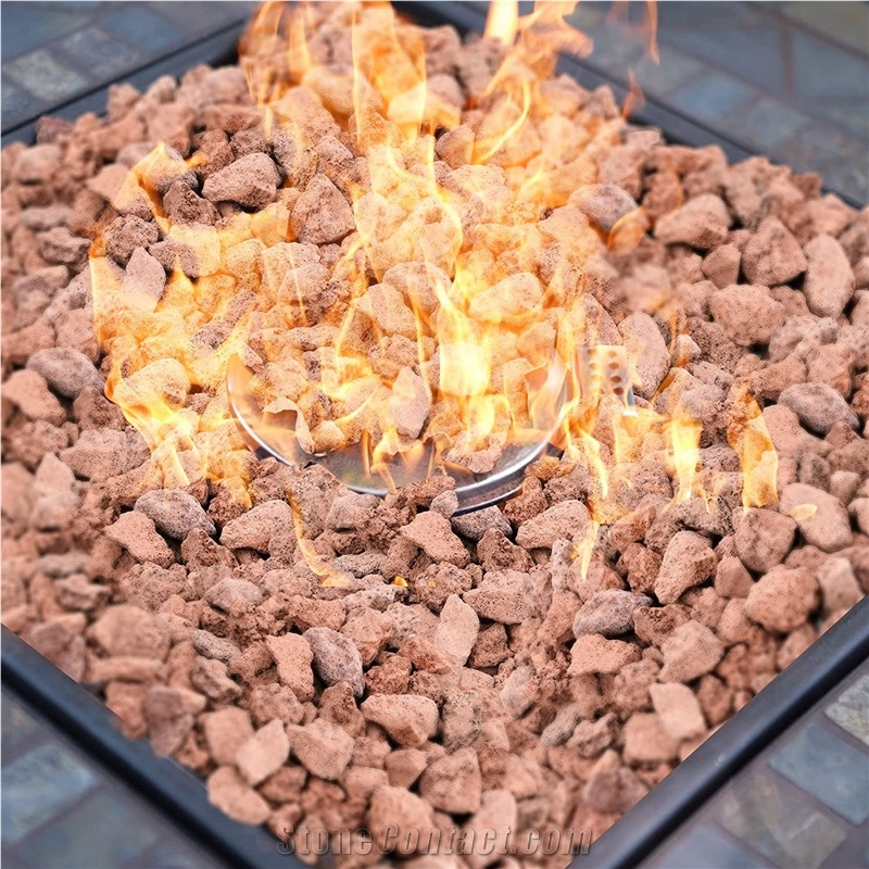 Naturel Red Lava Rock For Landscaping And Fire Pit