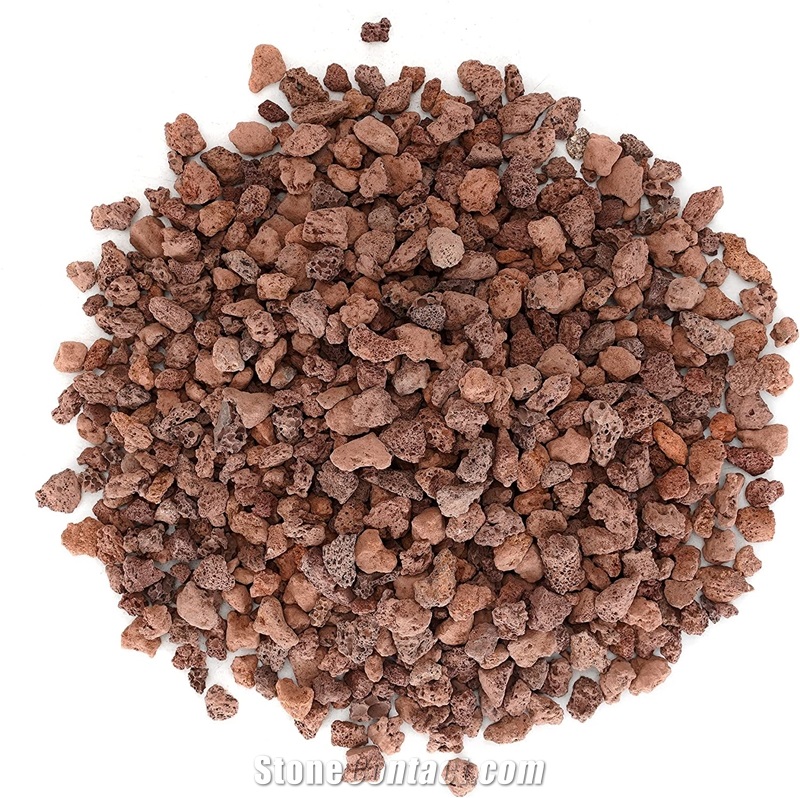Naturel Red Lava Rock For Landscaping And Fire Pit