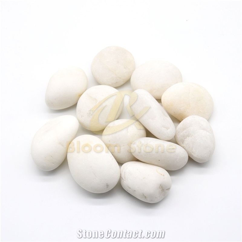 Pebble Stone River Rocks For Painting White