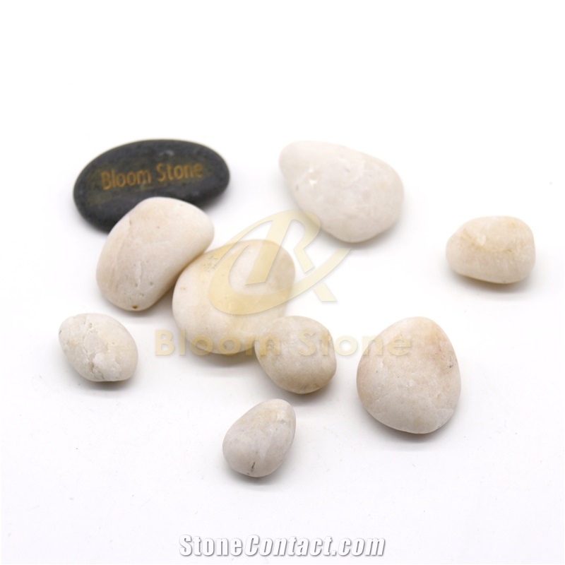 Pebble Stone River Rocks For Painting White