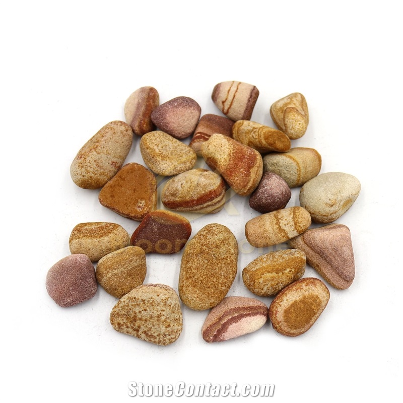 Tumbled Yellow Rainbow Sandstone Pebbles