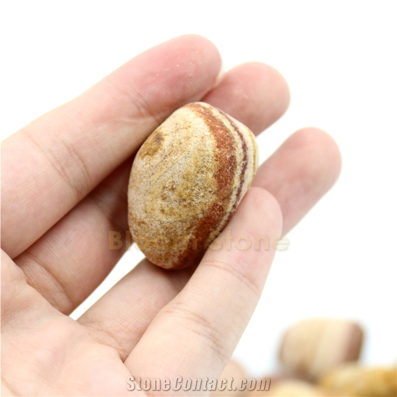 Tumbled Yellow Rainbow Sandstone Pebbles