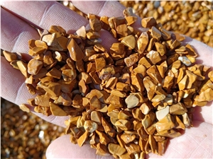 Yellow Tumbled Gravel For Landscaping