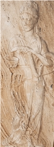 Ivory White Limestone Wall Reliefs