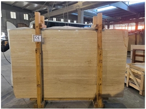 Cross Cut Denizli Travertine Tiles, Vein Cut Slabs