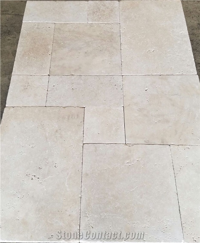 Turkish Ivory Travertine Tiles+ Slabs+ Pattern Sets
