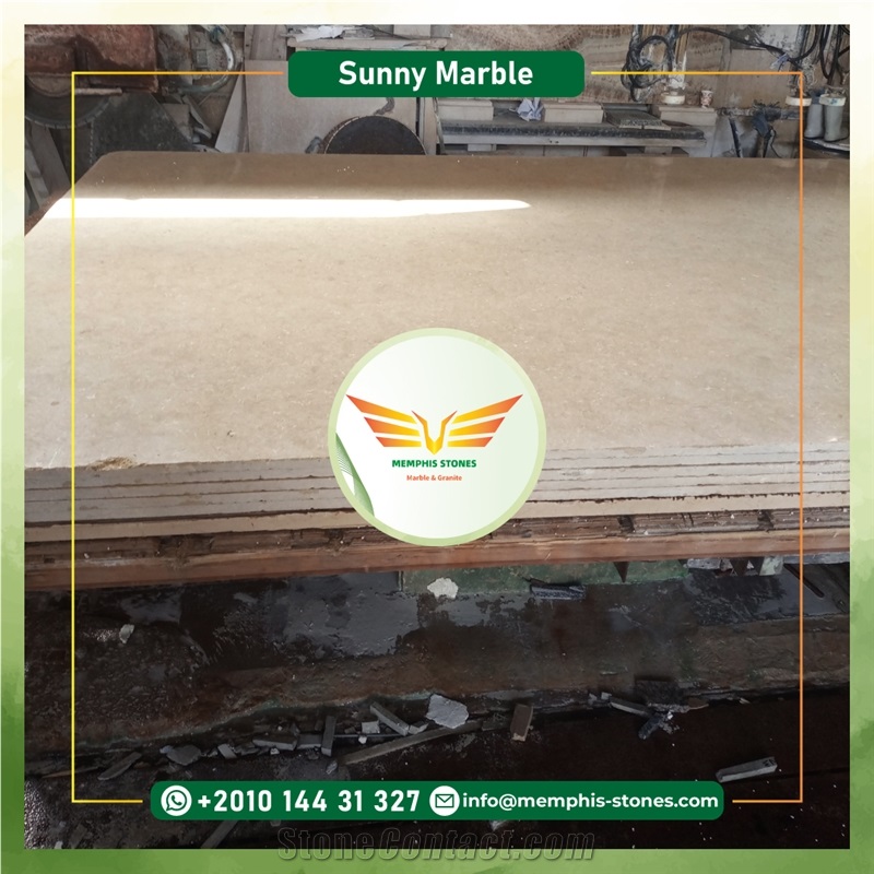 Sunny Marble (Feather Pearl) Slabs, Cut To Size Tiles