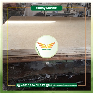 Sunny Marble (Feather Pearl) Slabs, Cut To Size Tiles