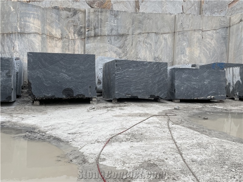 Dark River Marble & Golden River Marble Blocks