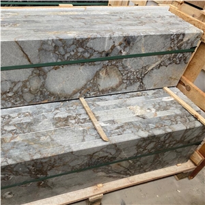 Gravel Gray Marble Slabs, Tiles