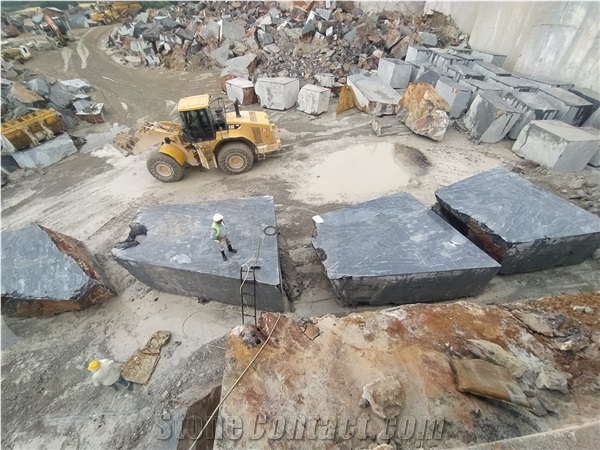 Dark River Marble & Black Golden River Marble Quarry