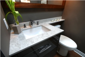 Banjo Vanity Top With Backsplash 2Cm Bianco Drift 6131