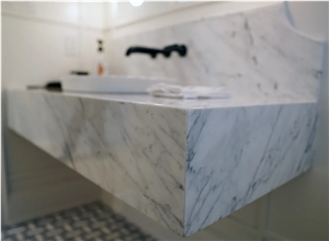 Powder Room Countertop 2Cm Bianco Gioia Marble