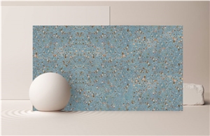 Blu Butter Bliss Terrazzo Slabs