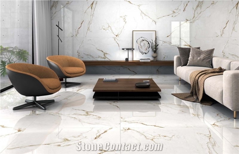 Tarragona Alba Gold Porcelain Tiles Polished