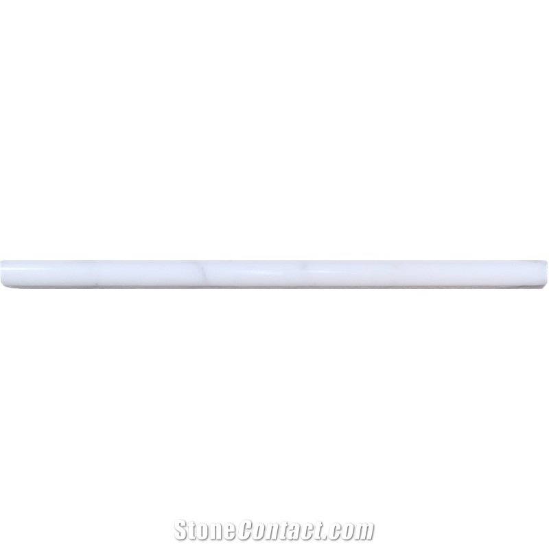 Calacatta Gold Marble Bullnose Pencil Tile Trim