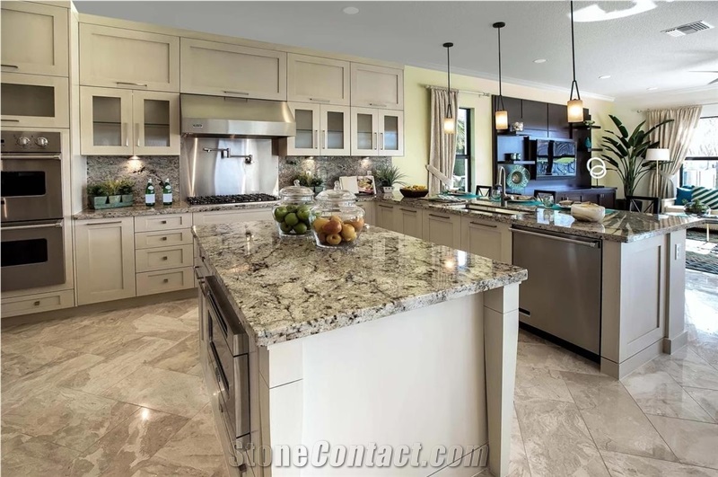 Beautiful Modern Kitchen With A Granite Counter Top