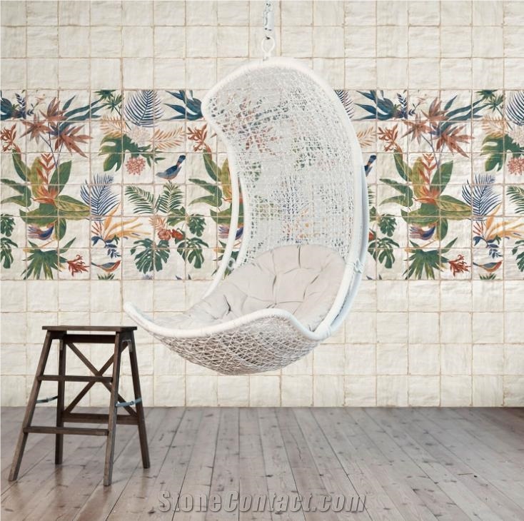 Angela Harris Dunmore Sonata Mural 8X8 Polished Ceramic Wall Tiles