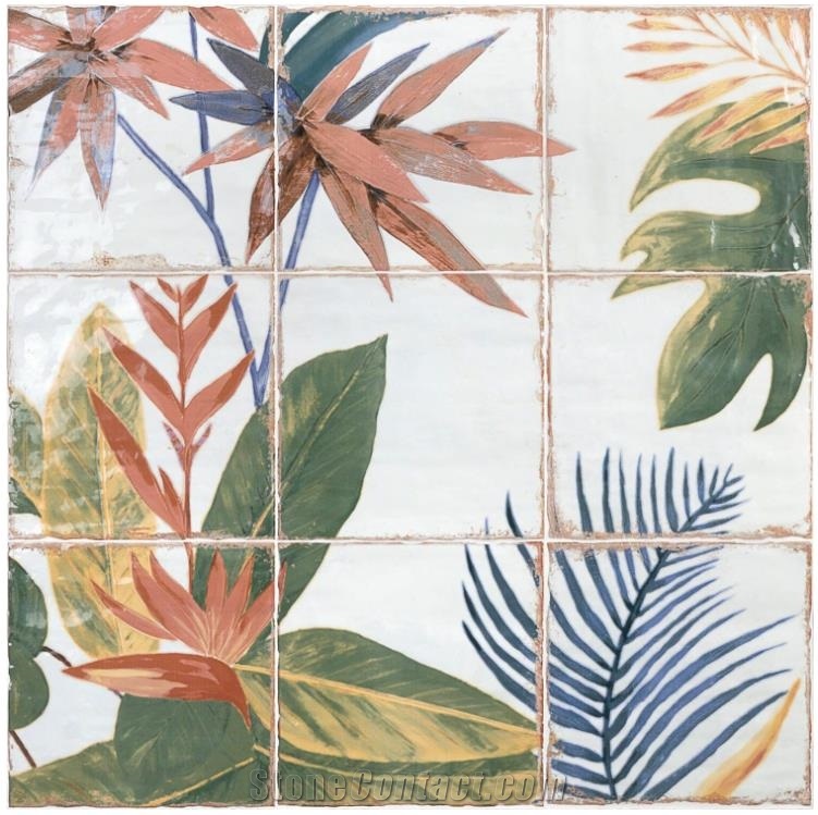 Angela Harris Dunmore Sonata Mural 8X8 Polished Ceramic Wall Tiles