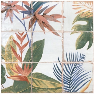 Angela Harris Dunmore Sonata Mural 8X8 Polished Ceramic Wall Tiles