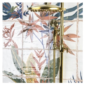 Angela Harris Dunmore Sonata Mural 8X8 Polished Ceramic Wall Tiles
