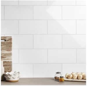 White Thassos 6X12 Polished Marble Tile