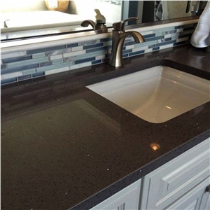 Ebony Quartz Kitchen Countertop