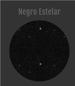 Negro Estelar Quartz Slabs