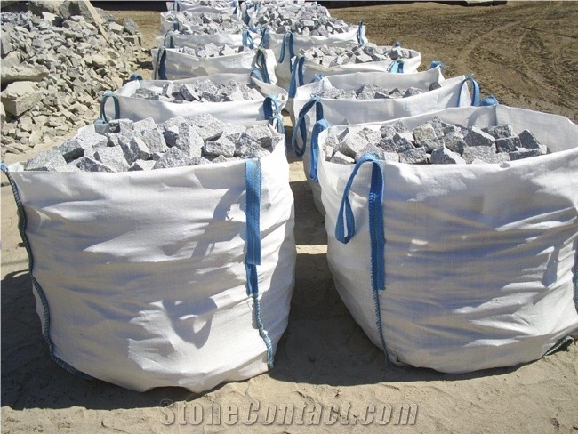 Bergama Grey Granite Cobble Stone