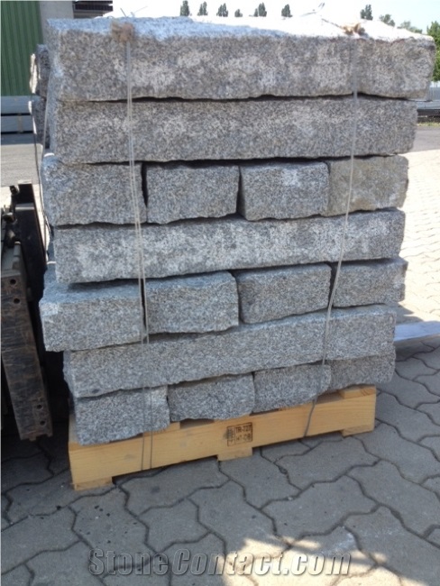 Bergama Grey Granite Kerbstones, Curbstones