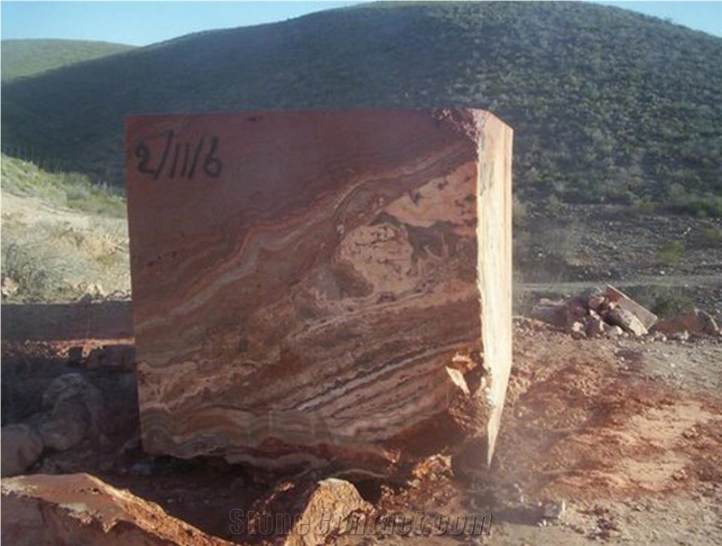 Onice Rosso Vulcano-Rojo Vulkano Onyx Blocks