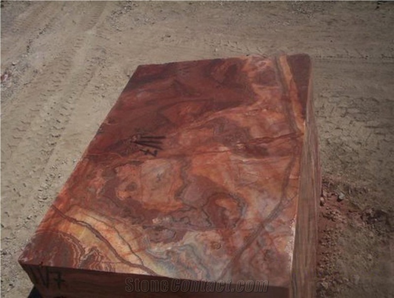 Onice Rosso Vulcano-Rojo Vulkano Onyx Blocks