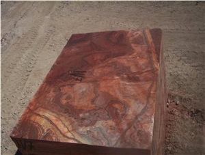 Onice Rosso Vulcano-Rojo Vulkano Onyx Blocks