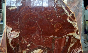 Onice Rosso Vulcano-Rojo Vulkano Onyx Slabs