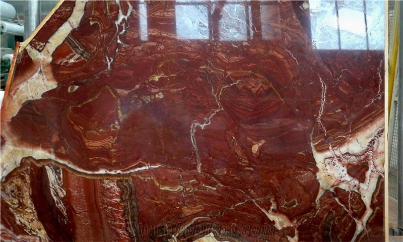 Onice Rosso Vulcano-Rojo Vulkano Onyx Slabs